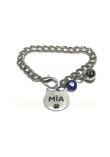 Isimli Kedi Tasması, Zincir Tasma, Kedi Kolyesi, Kedi Isimlik