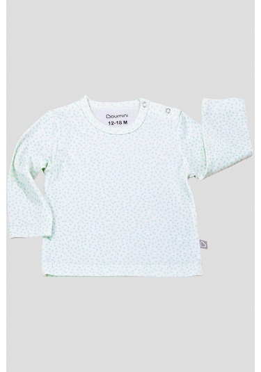 Boumini Bebek Ve Çocuk Pijama Takımı Yapraklar Mint