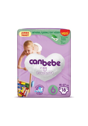 Canbebe Comfort Dry No:6 18 Adet Kılo 15 x 3 Adet 3'lü