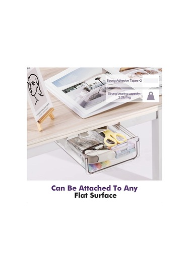 2 Adet Çekmece, Çalışma Masası Altında, Kendinden Yapışkanlı