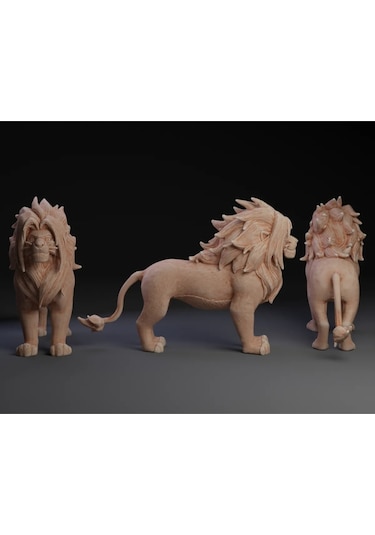 Aslan Simba Figürü - 13 Cm 3d Baskı