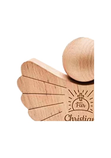 Suntek Oyma Ahşap Melek Heykelcik Dini Hediye Dekoratif Melek