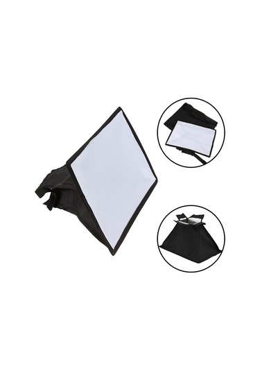 Cbtx 20x30cm Katlanabilir Speedlite Softbox Difüzör Kamera Flaş Işıkları Nikon Sb900 / Sb800 Uyumlu Yumuşak Kutu