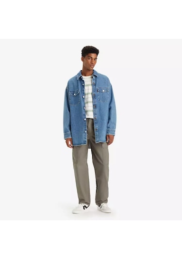 Levi's Erkek Straight Fit Haki Kargo Pantolon - A7364-0002