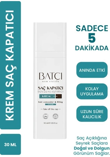 Batçı Hair Atelier Saç Kapatıcı Dolgunlaştırıcı Sıvı Krem 30 ML