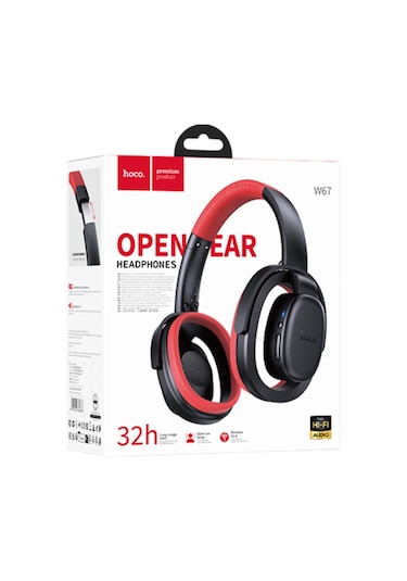 Hoco. W67 Rhyme Bluetooth 5.4 Destekli Kablosuz Kulaklık Siyah