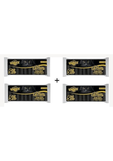 Vindex Glitters Ekstra Siyah Sünger 4 x 5'li