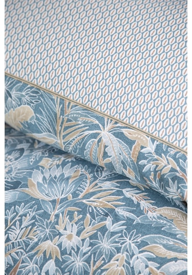 Çift Kişilik Tammy Bej Yatak Örtülü Nevresimli Set Bej