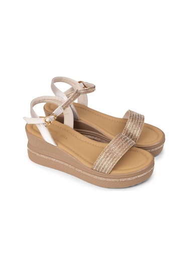 Deery Kadın Bej Platform Sandalet - K0061zbejc01