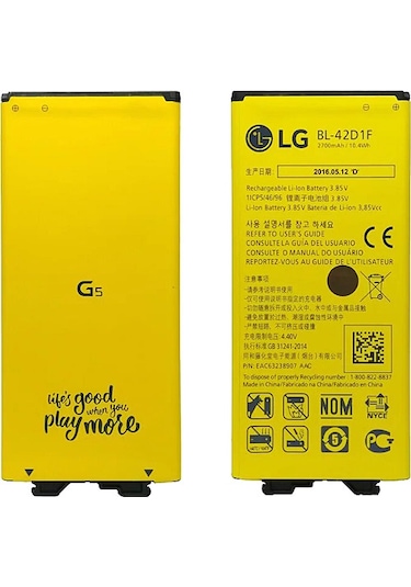 LG Uyumlu G5 H850 Bl-42D1F Batarya Pil 2700 Mah
