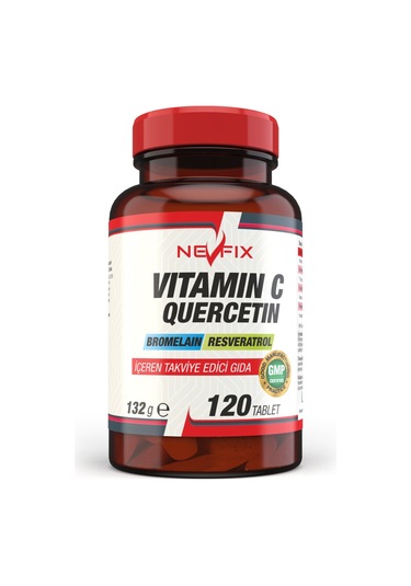 Nevfix Vitamin C Bromelian Quercetin 120 Tablet X 3 Kutu 360 Tab