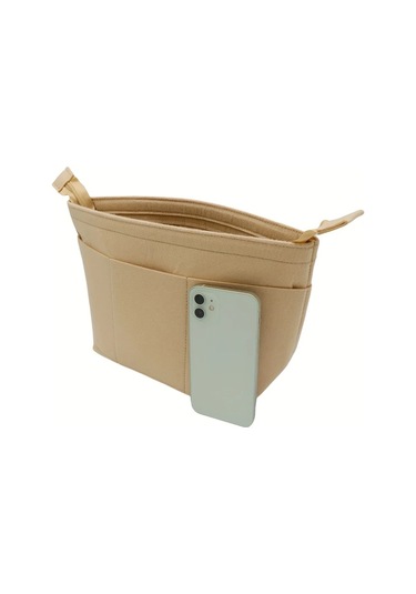 Fochsia 卡其色 M Anjou Pm Gm Neverfull Tote Çanta Organizatörü İç Astar Çantası Makyaj Çantası Gümüş Eskitme