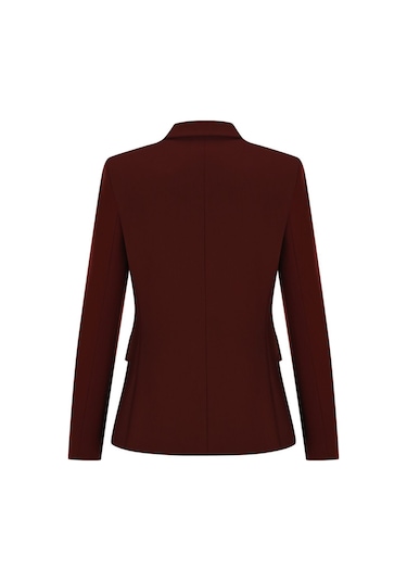 Kadın Klasik Kesim Blazer Ceket Frn6105 Bordo