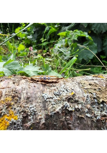 Tria Pırlanta Modern Evlilik Teklifi-Minimal Tasarım Hediye-14 Ay 552950079