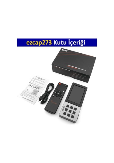 Ezcap273 Bilgisayarsız 3.5 İnç Ekran Oyun Kaydedici Hdmı Capture