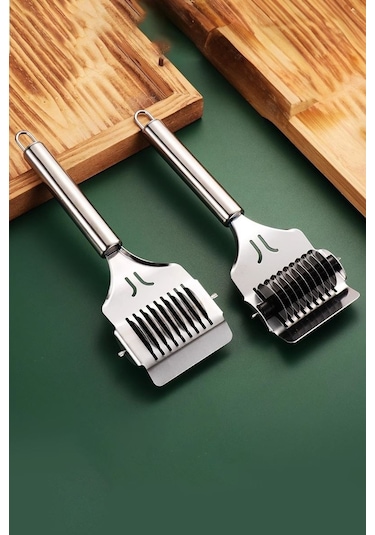 Çelik 9 Tekerlekli Erişte Ve Makarna Hamur Kesme Ruleti Cin786