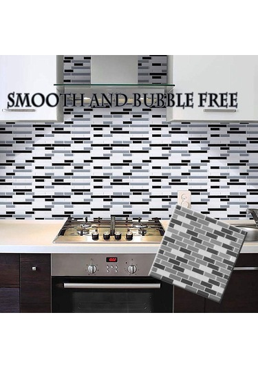 Dianziye 3d Pet Duvar Sticker Doğal Tuğla Desenli, Formaldehit Ve Koku Yok, Dıy Kolay Kurulum, Isı Ve Nem Direnci, Temizliği Kolay Dekoratif Duvar Kaplama Çok Renkli