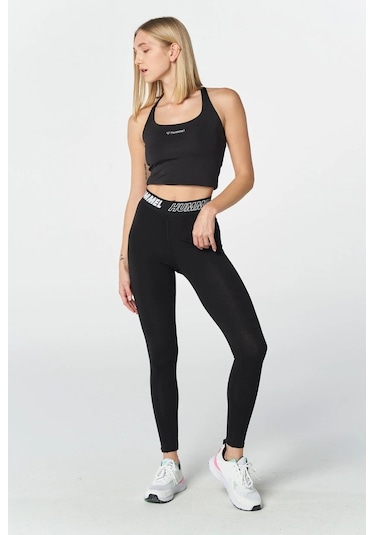 Hummel T-te Maja Mid Waist Cotton Kadın Siyah Tayt 931567-2001