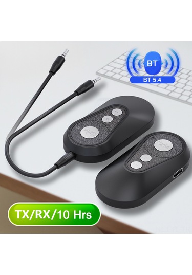 Lemestar Bluetooth 5.4 Ses Adaptörü - Yüksek Kaliteli Ses, Düşük Gecikme, 20m Uzaklıkta Çok Cihaz Bağlantısı, Plug & Play, Tv/bilgisayar Uyumlu