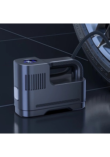 Kablolu-a Taşınabilir Hava Kompresörü Pompası, Kablolu Dijital Lastik Şişirme, Araba Hava Pompası, Araba Motosiklet Led Işıkları Lastik Şişirme