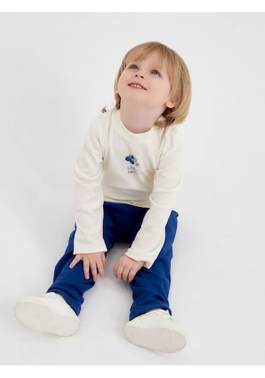 Sima-lend & Kroska A Çocuklarınız İçin Uzun Kollu Tişört. 219052621 Sütlü