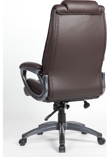 Boston Yönetici Koltuğu Suni Deri - Kahverengi 65x114-121,5x81 Cm