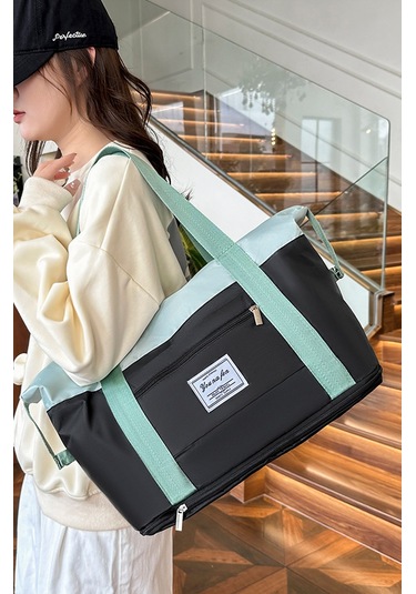 Yulei Saklamaçantası, Giysi Saklamaçantası, Kısa Mesafeli Bagajçantası, Siyah Black