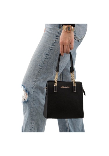 Matthew Cox Siyah Kadın El Çantası T763 001