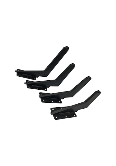 Sones Lh-dj08 Ayarlanabilir Bıçak Şeklinde Metal Mobilya Destek Ayakları, Yükseklik: 62cm Mat Siyah