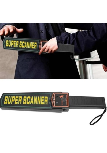 Süper Scanner Metal Dedektör Kolay Kullanım Işıklı Sesli Titreşim