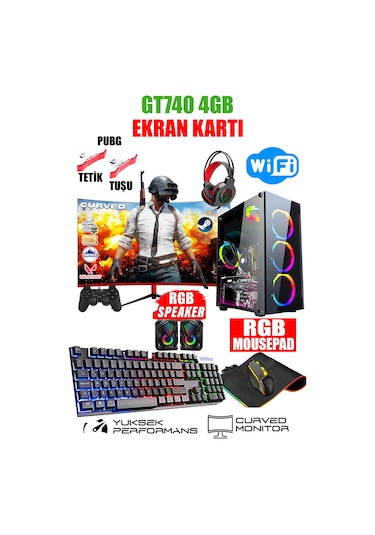 DMC N58X i5-3470 16 GB 1 TB HDD+256 GB SSD 4 GB R7 240 23.8" Masaüstü Oyuncu Bilgisayarı