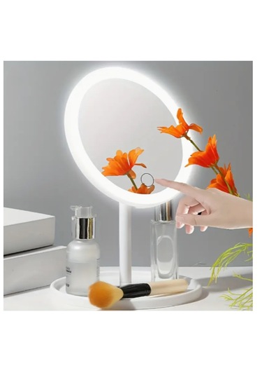 3 Renk Işık Modlu Parlaklığı Ayarlanabilir 90 Oynar Başlıklı Ayna