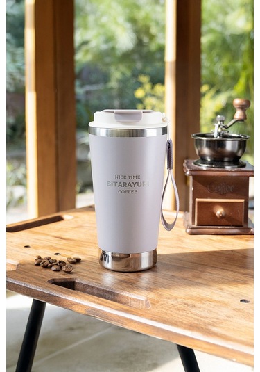 Sırdırmaz Kapaklı Paslanmaz Çelik Isı Yalırımlı Termos Ofis Kupa 580 Ml - Mor Mor