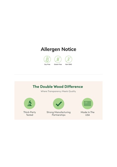 Double Wood Magnesium Mag-8 Complex 180 Capsules 436mg Eleme...