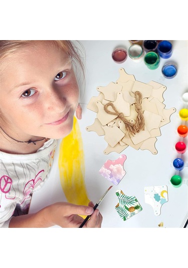 120 Adet Kendin Yap El Sanatları Noel Partisi Dekoru İçin Tamamlanmamış İnek Kulak Etiketleri