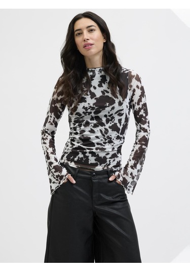 Kadin Kayik Yaka Tisört - Minna - 12280223 Black Coffee