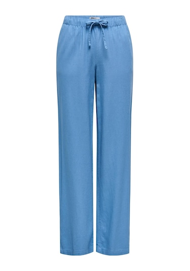 Only Onlgoa Mw Lınen Bl Pull-up Pant Cc Pnt Mavi