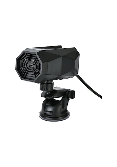 12v Siyah Araç Isıtıcı: Cam Çiy Ve Sis Temizleyici, Hızlı Isınma, Süction Cup Ve Temel Tutucu, 360 Derece Ayarlanabilir, 150w