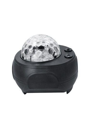 Vkemall Led Işıklı Güneş Sistemi Projeksiyonu, Çocuklar İçin Renkli Yıldız Ve Su Desenli 8w Usb Işık, Müzik Fonksiyonlu Siyah Ambient Lambası