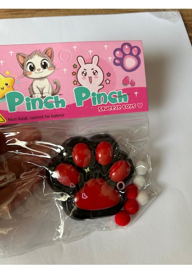 Twins Stars 1 Adet Kedi Patisi Squishy Oyuncağı Sukuşi 7,5x6,5cm