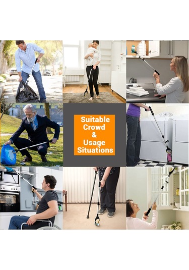 Symbee Pratik 360 Dönebilir Katlanabilir Uzatma Kolu - Sarı Renk, Hafif Ve Dayanıklı Abs Tpe Malzeme Siyah