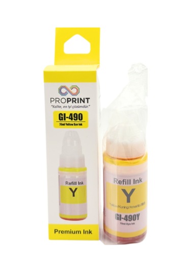 Proprint Canon G3400 Sarı Mürekkep 70 Ml Gı-490