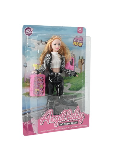 Bıgtree Angelbaby Seyahat Bebekleri Siyah Deri Pantolonlu