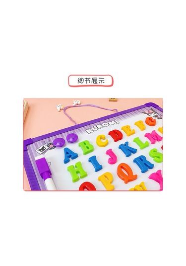 Sevimli Kuromi Melodi Temalı Öğrenci Manyetik Beyaz Tahta Alfabe İle Mor