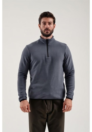 Exuma Yarım Fermuarlı Polar 2312001-grey