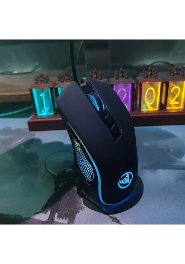 Besthome1 Pembe Isıtıran Satış Kablolu Oyun Faresi Ergonomik Tasarım 7 Renkli Aydınlatma Usb Bağlantılı Laptop Ve Pc Uyumlu -