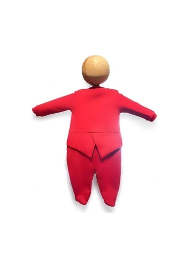 Cantoy Erkek Bebek Patikli Smokin Tulum-15336 Kırmızı