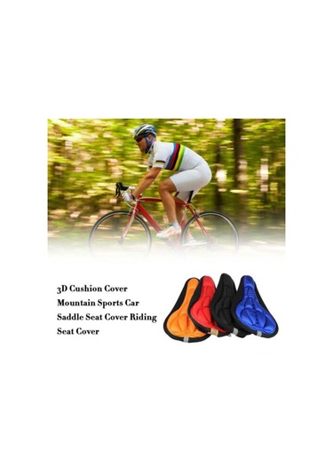 Geeroyoo Bisiklet Minder Kılıfı: 3d Kalın Eva Yastık, Nemlendirici, Kayma Engellisi - Mavi Dağ, Yol Bisikletleri İçin Mavi