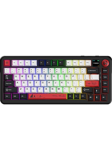 Ak820 Max Plus-hot-swap-dinamik Rgb Mekanik Oyun Klavyesi Mute Switch-tft Ekran