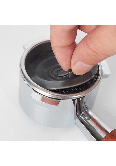 Yunboo 54mm Silikon Temizleme Bloku - Breville Yarı Otomatik Kahve Makinesi Kolu Ters Akım Temizliği Aksesuarı Siyah